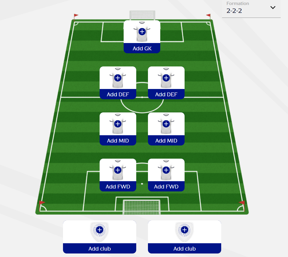 EFL Fantazi sastavljanje tima