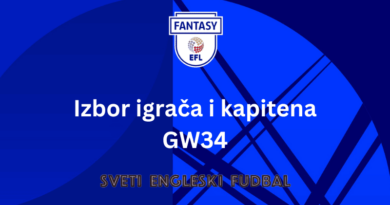 Izbor igrača i kapitena GW34