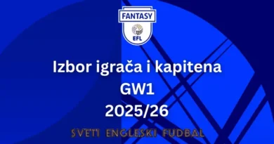 Izbor igrača i kapitena GW1