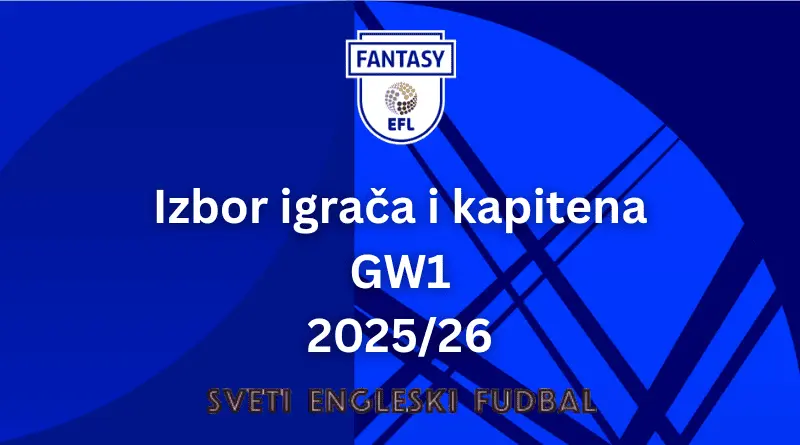 Izbor igrača i kapitena GW1