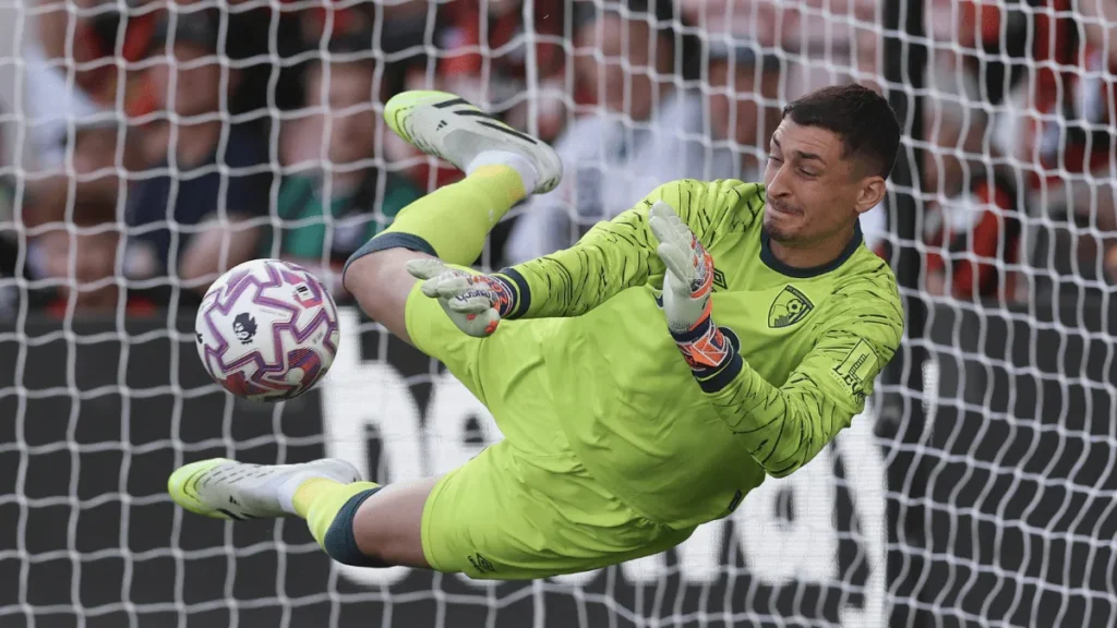 Đorđe Petrović na golu Bornmuta