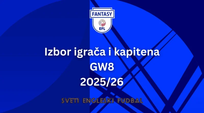Izbor igrača i kapitena GW8 25/26