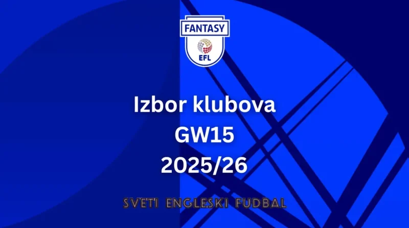 Izbor klubova GW15 25/26